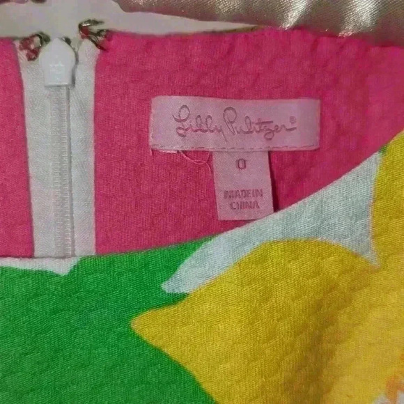 Lilly Pulitzer Dress. Size 0. Beautiful Stephanie Dancing Daffodils Pattern.EUC - Picture 3 of 4